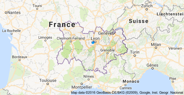 Carte Auvergne-Rhône-alpes - FIL SAS - Fournitures Industrielles Lyonnaises